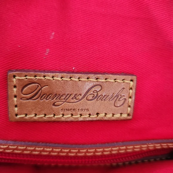 Dooney and Bourke Marine Suede And Leather Satchel Bag J8420049 - Picture 10 of 14